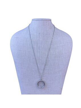 Effy Womens Silver Tone Locket Pendant Necklace Lightweight Durable